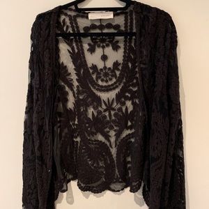 Lace open cardigan/cover up